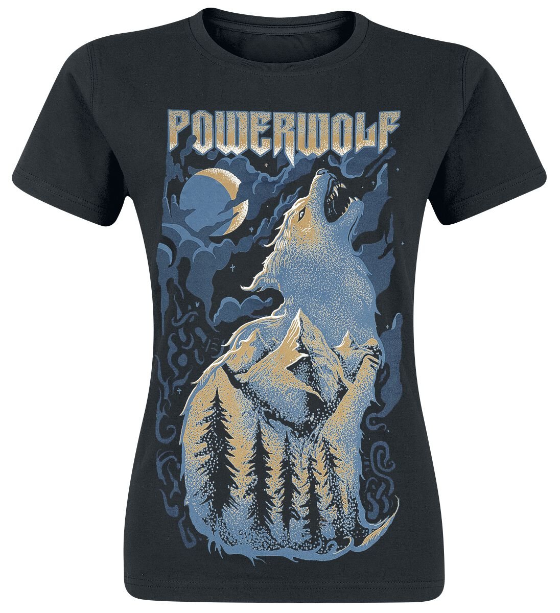 T-Shirt Manches courtes  de Powerwolf - Demons Are A Girl's Best Friend - S à XXL - pour Femme - noir - Powerwolf