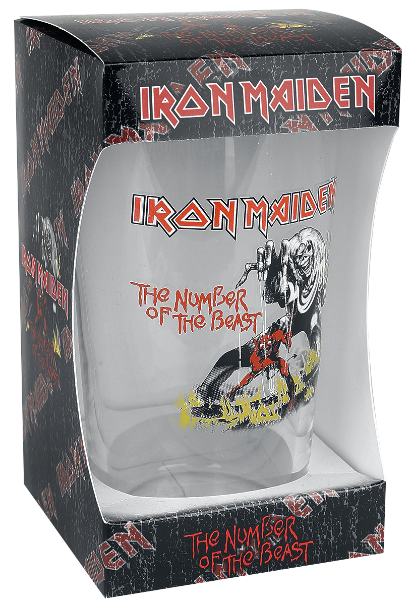 Verre à bière  de Iron Maiden - Number Of The Beast - pour Indifférent - transparent - Iron Maiden - View 2