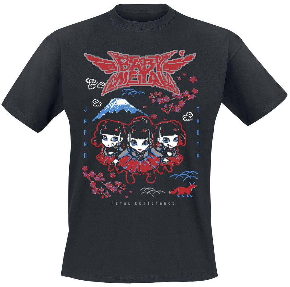 T-Shirt Manches courtes  de Babymetal - Pixel Tokyo - S à 5XL - pour Homme - noir - Babymetal