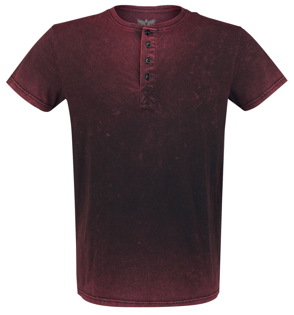 T-Shirt Manches courtes  de Black Premium by EMP - Back For More - S à XXL - pour Homme - bordeaux - Black Premium by EMP