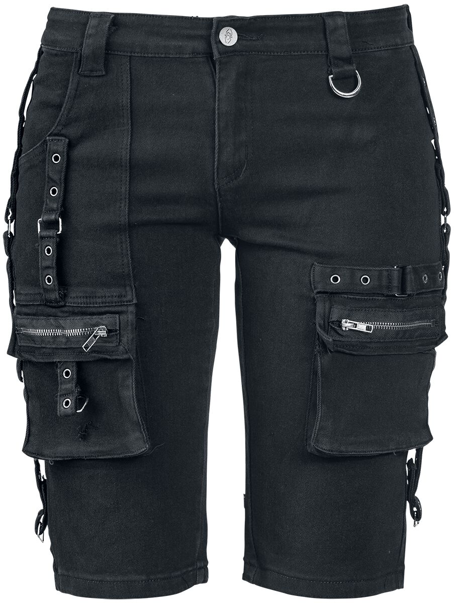 Short  de Gothicana by EMP - Short Sangles - 27 à 34 - pour Femme - noir - Gothicana by EMP