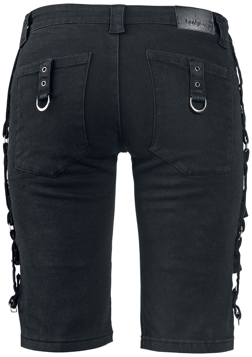 Short  de Gothicana by EMP - Short Sangles - 27 à 34 - pour Femme - noir - Gothicana by EMP - View 2