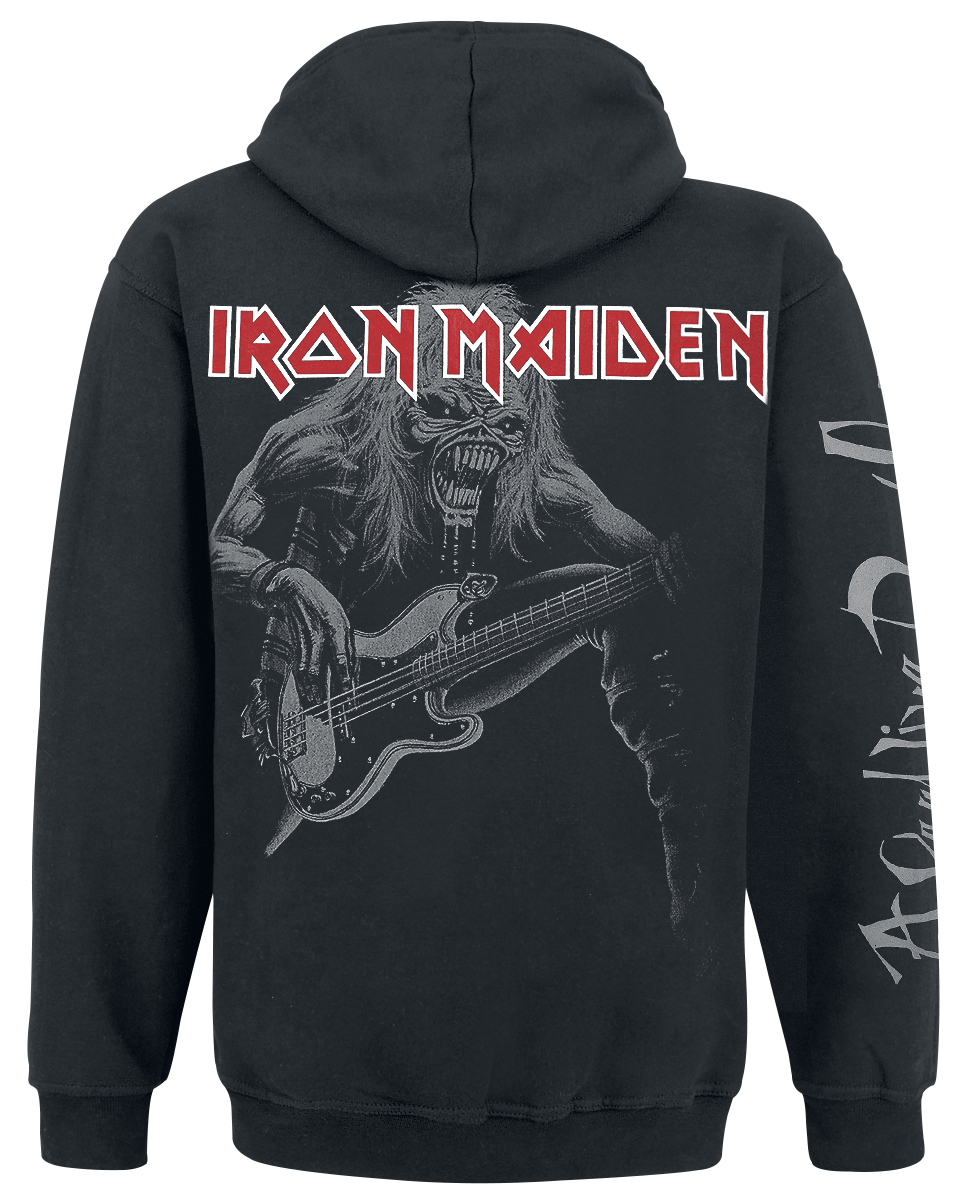 Sweat-shirt zippé à capuche  de Iron Maiden - A real live / dead one - S à XXL - pour Homme - noir - Iron Maiden - View 2