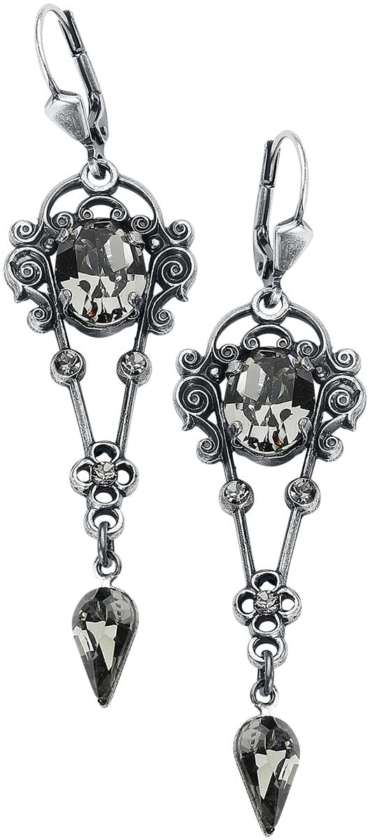 Boucles d'oreilles Gothic de Krikor - Dunkle Leidenschaft - pour Femme - couleur argent - Krikor