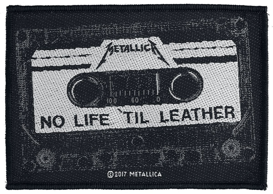 Patch  de Metallica - No Life 'Til Leather - pour Unisexe - noir/gris/blanc - metallica
