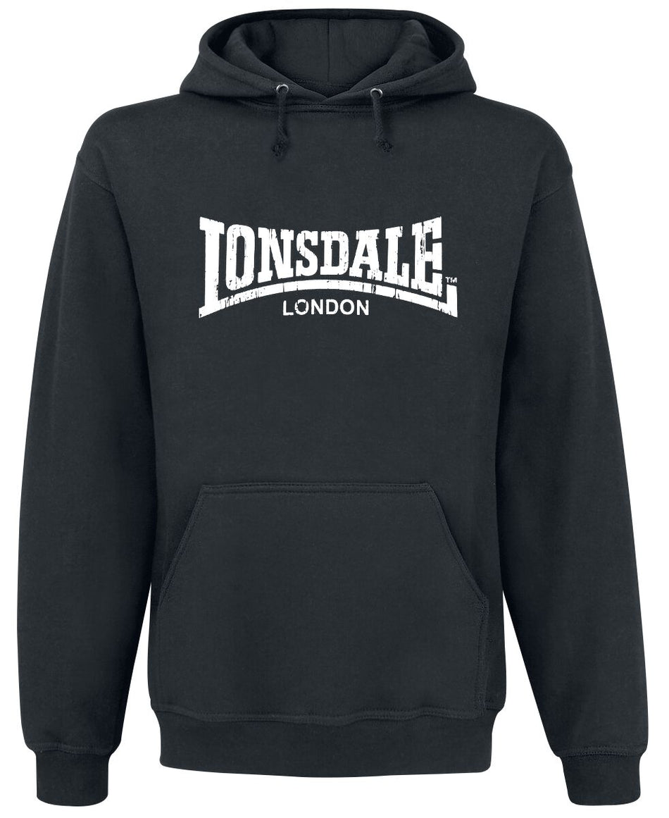 Sweat-shirt à capuche  de Lonsdale London - Wolterton - S à 3XL - pour Homme - noir - Lonsdale London