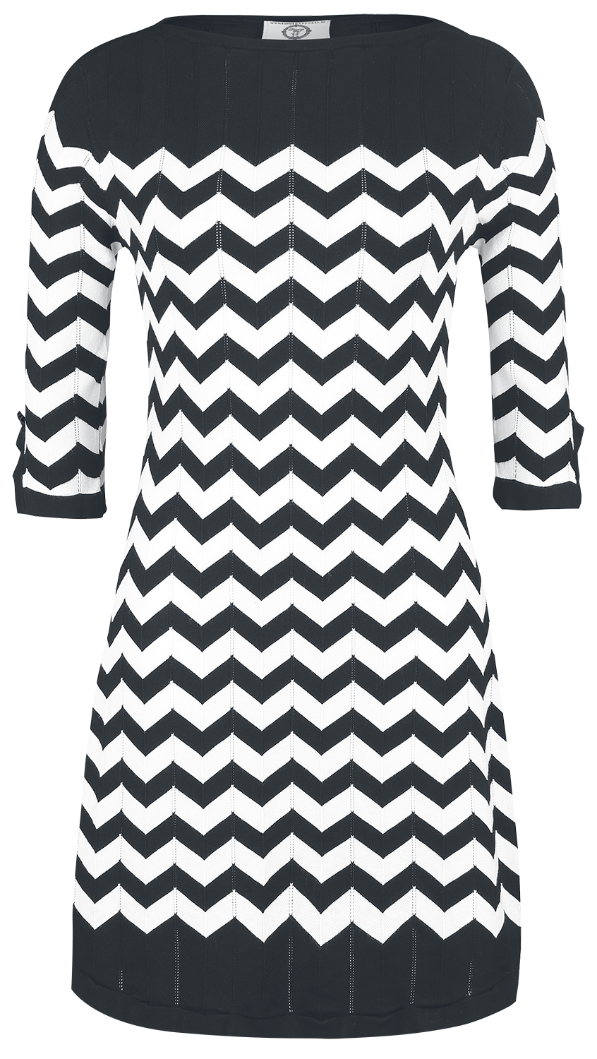 Robe courte Rockabilly de Dancing Days - Robe Vanilla - S à 4XL - pour Femme - noir/blanc - Dancing Days - View 2