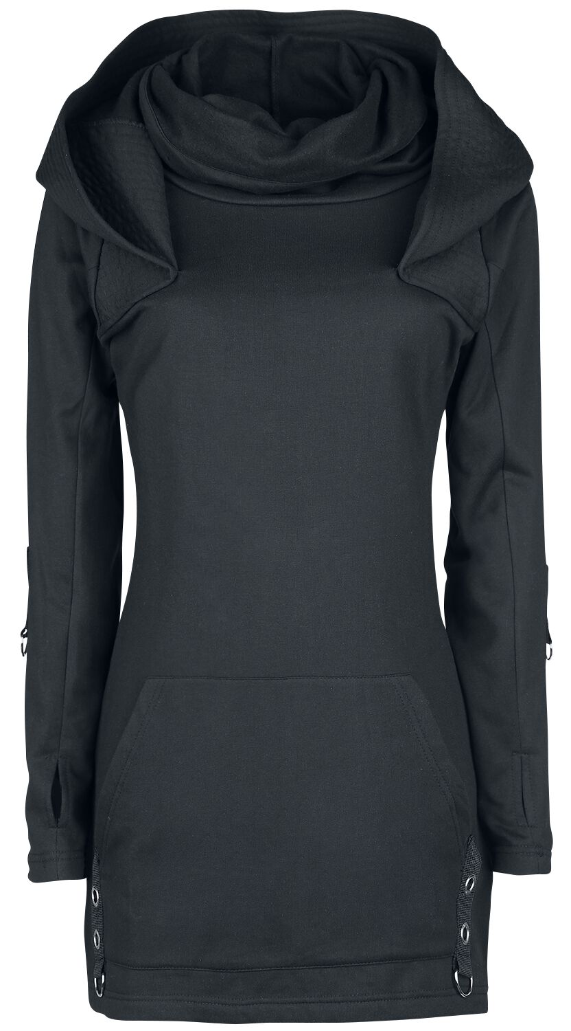 Sweat-shirt à capuche Gothic de Poizen Industries - Haut Siego - S à 4XL - pour Femme - noir - Poizen Industries