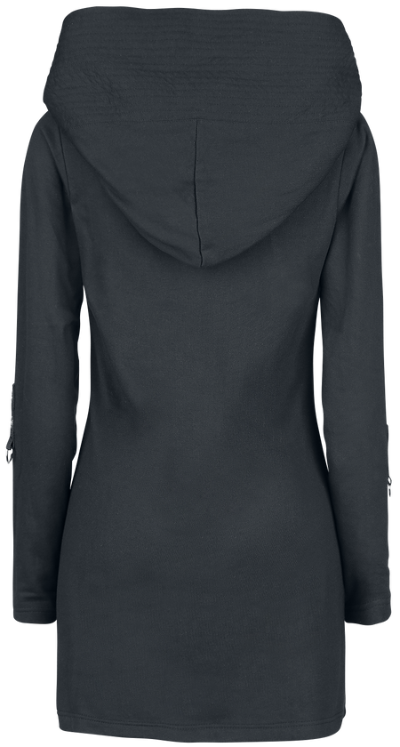 Sweat-shirt à capuche Gothic de Poizen Industries - Haut Siego - S à 3XL - pour Femme - noir - Poizen Industries - View 2