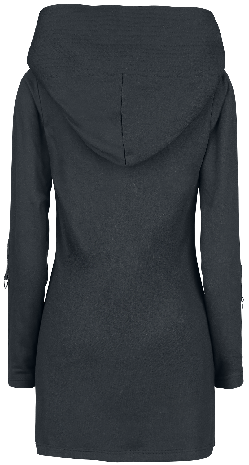 Sweat-shirt à capuche Gothic de Poizen Industries - Haut Siego - S à 4XL - pour Femme - noir - Poizen Industries - View 2