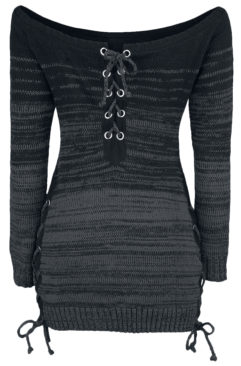 Pull tricoté Gothic de Innocent - Débardeur Thena - S à 3XL - pour Femme - noir/gris - innocent - View 2