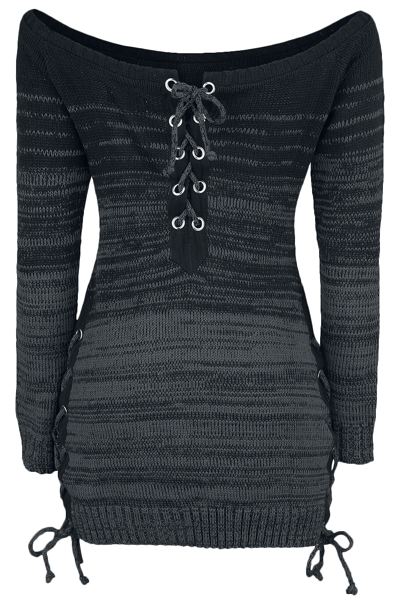 Pull tricoté Gothic de Innocent - Débardeur Thena - S à 3XL - pour Femme - noir/gris - innocent - View 2