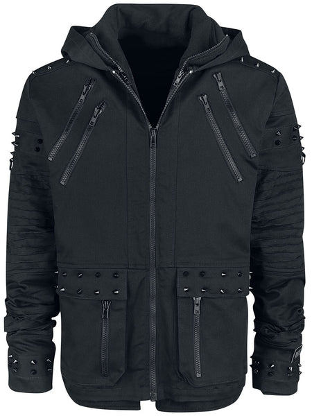 Veste d'hiver Gothic de Vixxsin - Veste Black Chrome - S à XXL - pour Homme - noir - Vixxsin