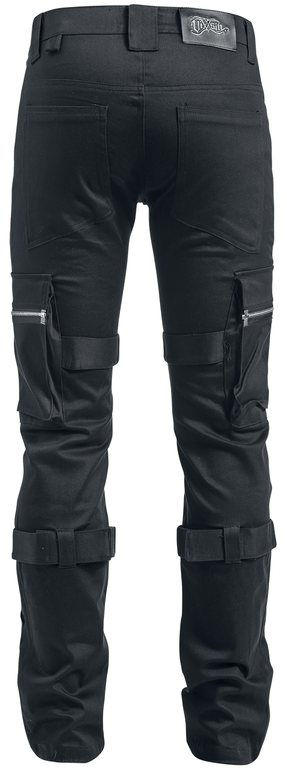 Pantalon en toile Gothic de Vixxsin - Pantalon Carsten - W30L32 à W38L34 - pour Homme - noir - Vixxsin - View 2
