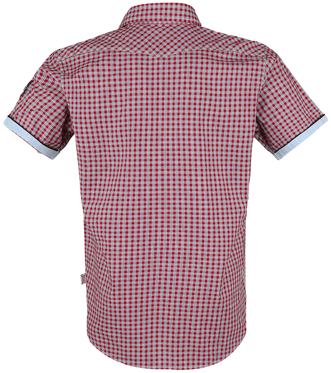 Chemise manches courtes  de Lonsdale London - Berny - S à 3XL - pour Homme - rouge - Lonsdale London - View 2