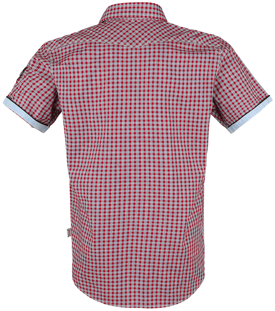 Chemise manches courtes  de Lonsdale London - Berny - S à 3XL - pour Homme - rouge - Lonsdale London - View 2