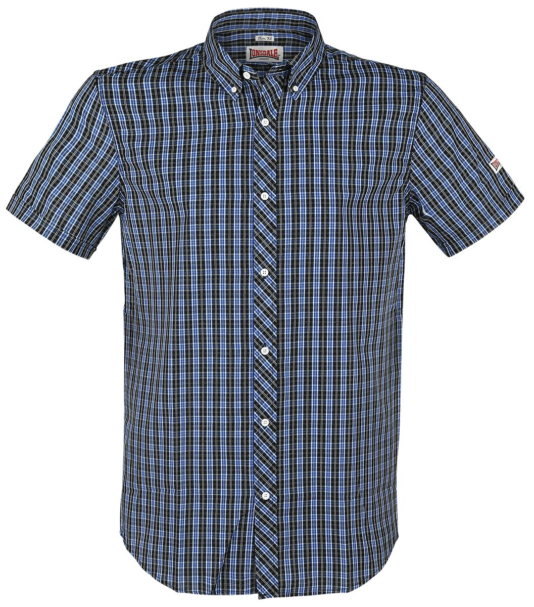 Chemise manches courtes  de Lonsdale London - Brixworth - S à 3XL - pour Homme - bleu - Lonsdale London
