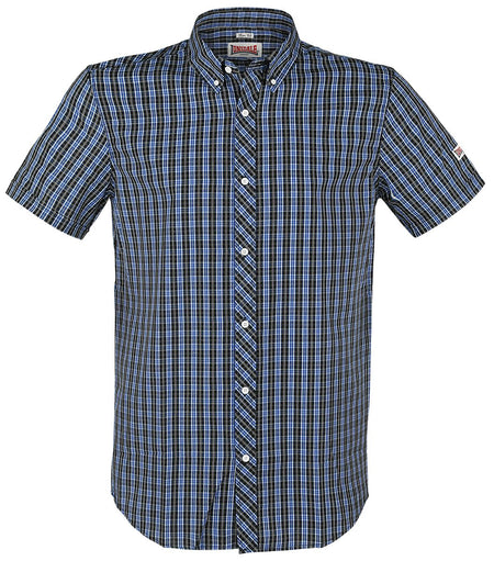 Chemise manches courtes  de Lonsdale London - Brixworth - S à 3XL - pour Homme - bleu - Lonsdale London