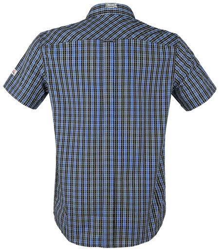 Chemise manches courtes  de Lonsdale London - Brixworth - S à 3XL - pour Homme - bleu - Lonsdale London - View 2