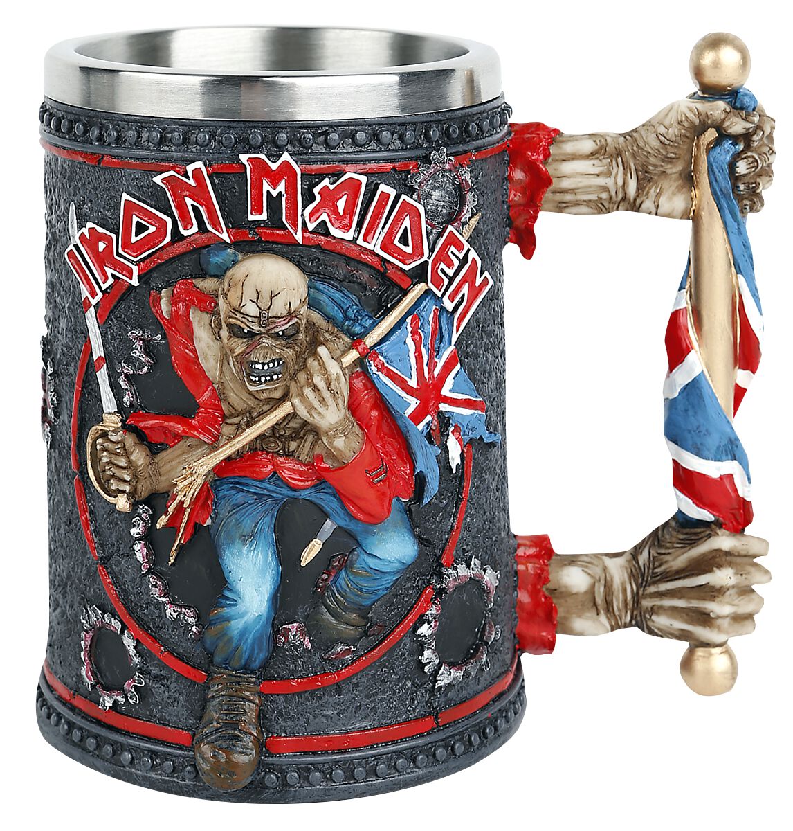 Chope à bière  de Iron Maiden - Chope Trooper - pour Unisexe - multicolore - Iron Maiden