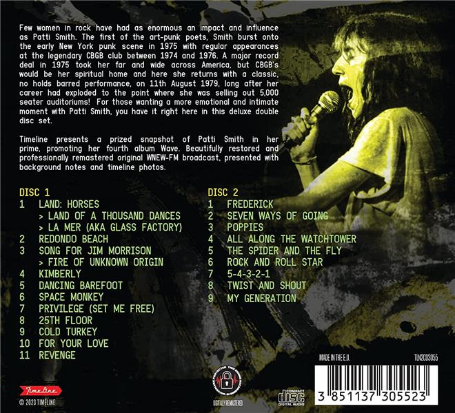 CBGB Radio Broadcast New York 1979 - Front Cover