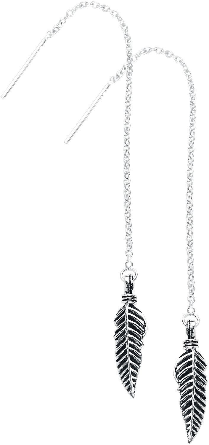 Boucles d'oreilles  de etNox - Plume - pour Femme - couleur argent - etNox