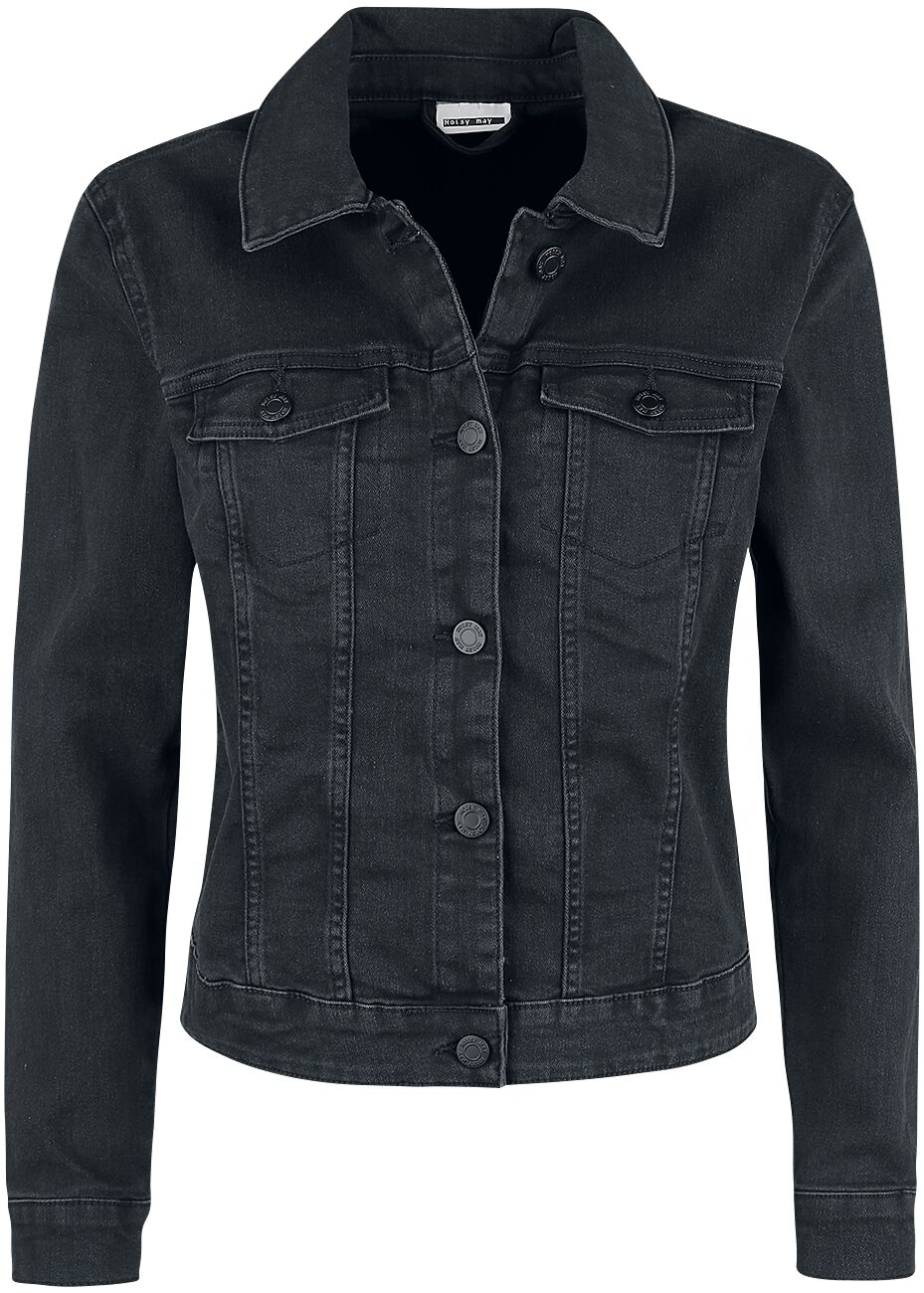 Veste en Jean  de Noisy May - Veste En Jean Délavée Noire Debra - XS à XXL - pour Femme - noir - Noisy May