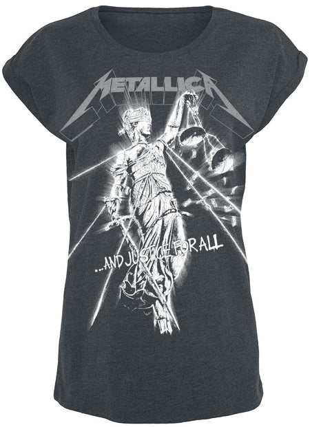 T-Shirt Manches courtes  de Metallica - Raining Light - S à 5XL - pour Femme - gris - metallica