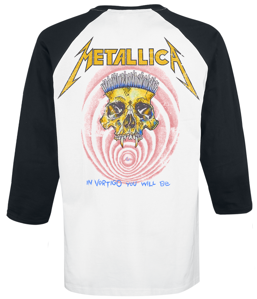 T-shirt manches longues  de Metallica - Shortest Straw - S à XXL - pour Homme - blanc/noir - metallica - View 2
