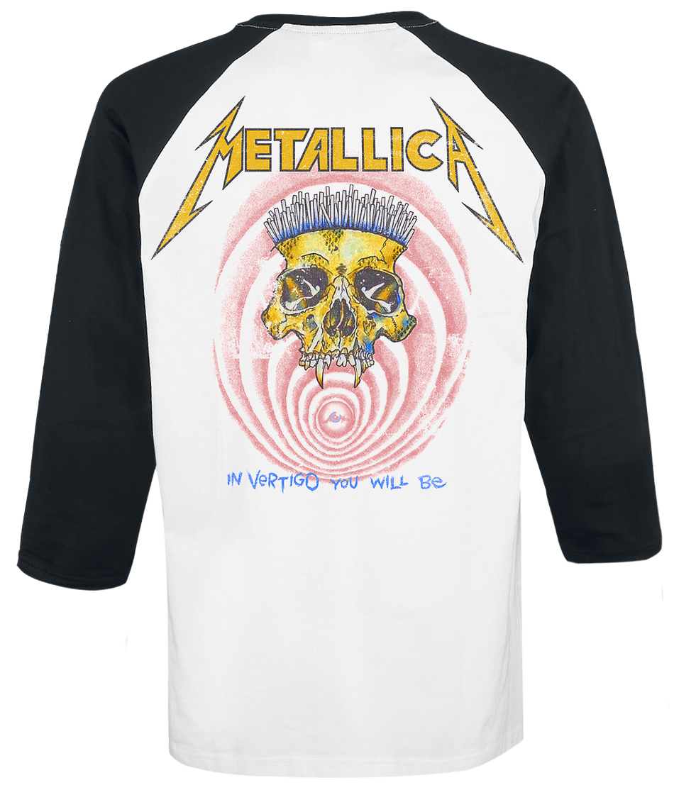 T-shirt manches longues  de Metallica - Shortest Straw - S à XXL - pour Homme - blanc/noir - metallica - View 2