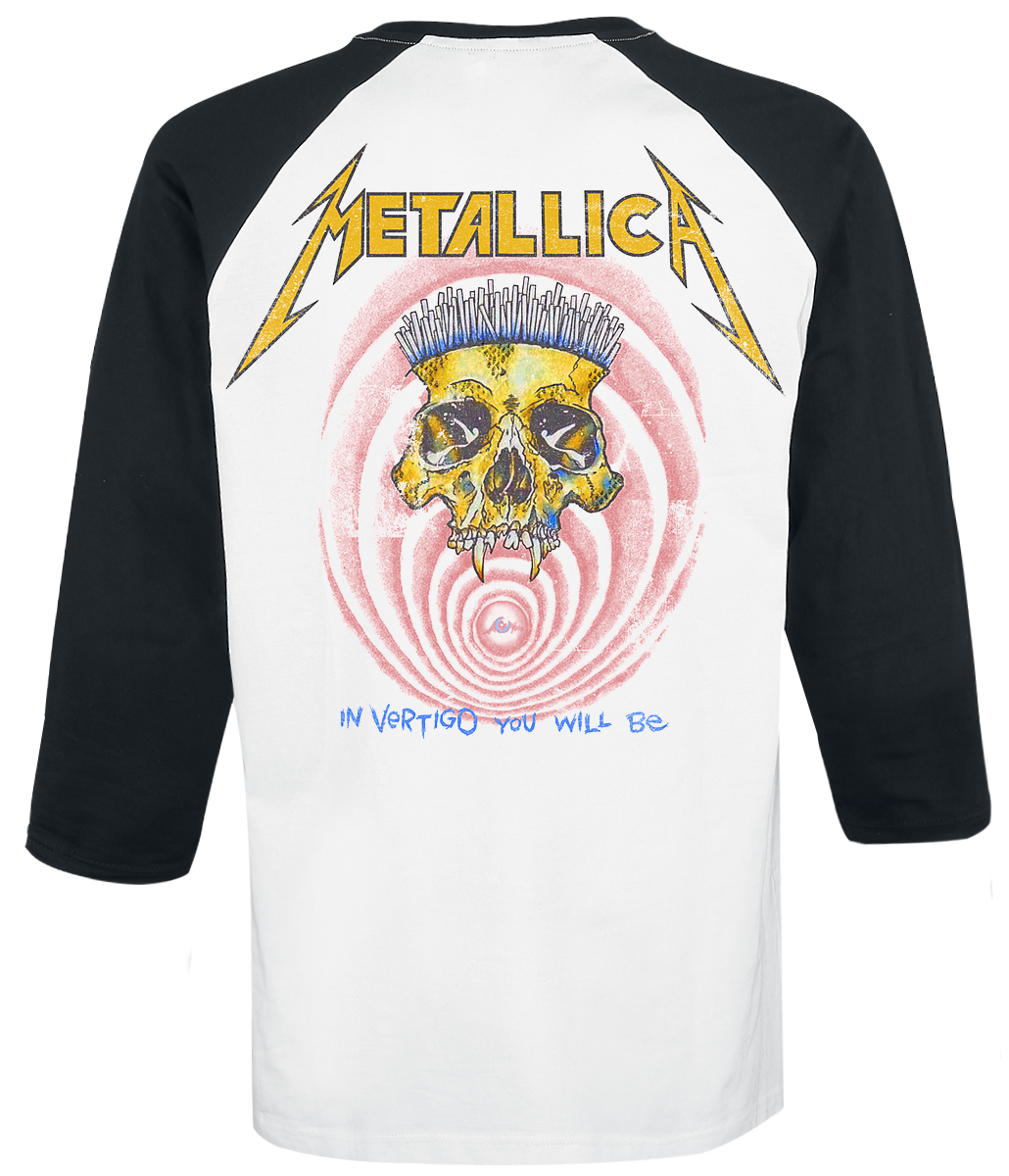 T-shirt manches longues  de Metallica - Shortest Straw - S à XXL - pour Homme - blanc/noir - metallica - View 2