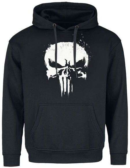 Sweat-shirt à capuche Disney de The Punisher - Logo Crâne Graffiti - M à XXL - pour Homme - noir - The Punisher
