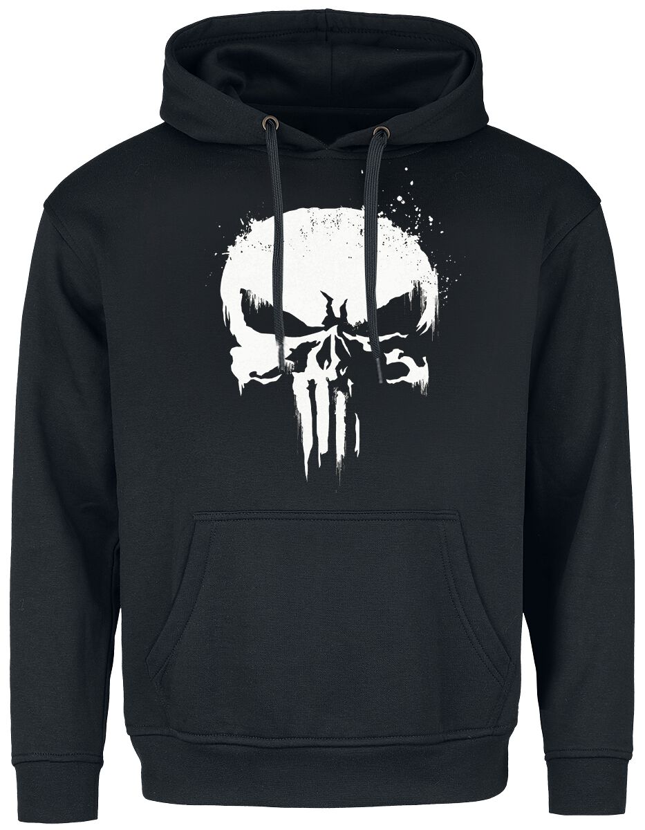 Sweat-shirt à capuche Disney de The Punisher - Logo Crâne Graffiti - M à XXL - pour Homme - noir - The Punisher