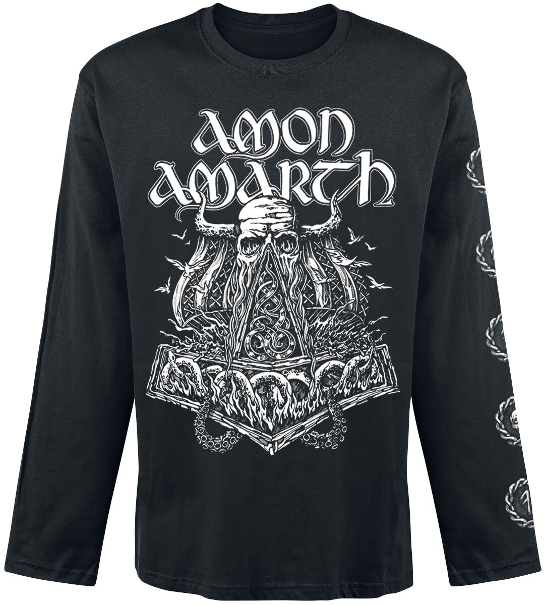 T-shirt manches longues  de Amon Amarth - Skullship - S à XXL - pour Homme - noir - Amon Amarth