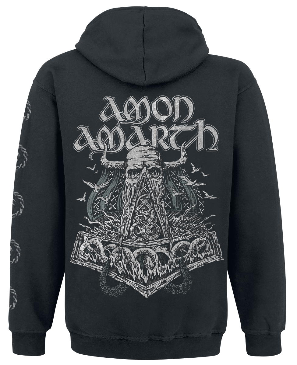 Sweat-shirt zippé à capuche  de Amon Amarth - Skullship - S à 3XL - pour Homme - noir - Amon Amarth - View 2
