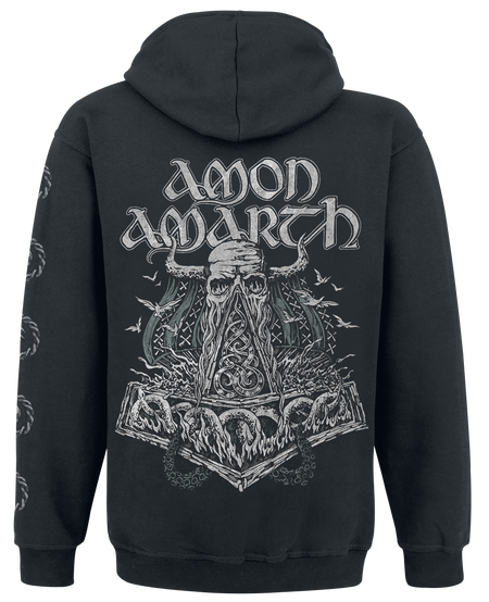 Sweat-shirt zippé à capuche  de Amon Amarth - Skullship - S à 3XL - pour Homme - noir - Amon Amarth - View 2