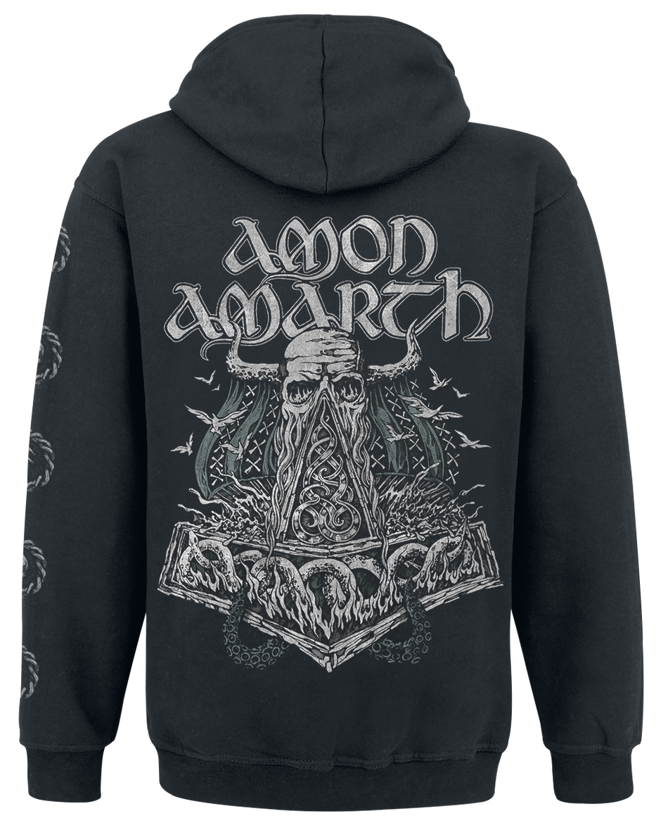 Sweat-shirt zippé à capuche  de Amon Amarth - Skullship - S à 3XL - pour Homme - noir - Amon Amarth - View 2