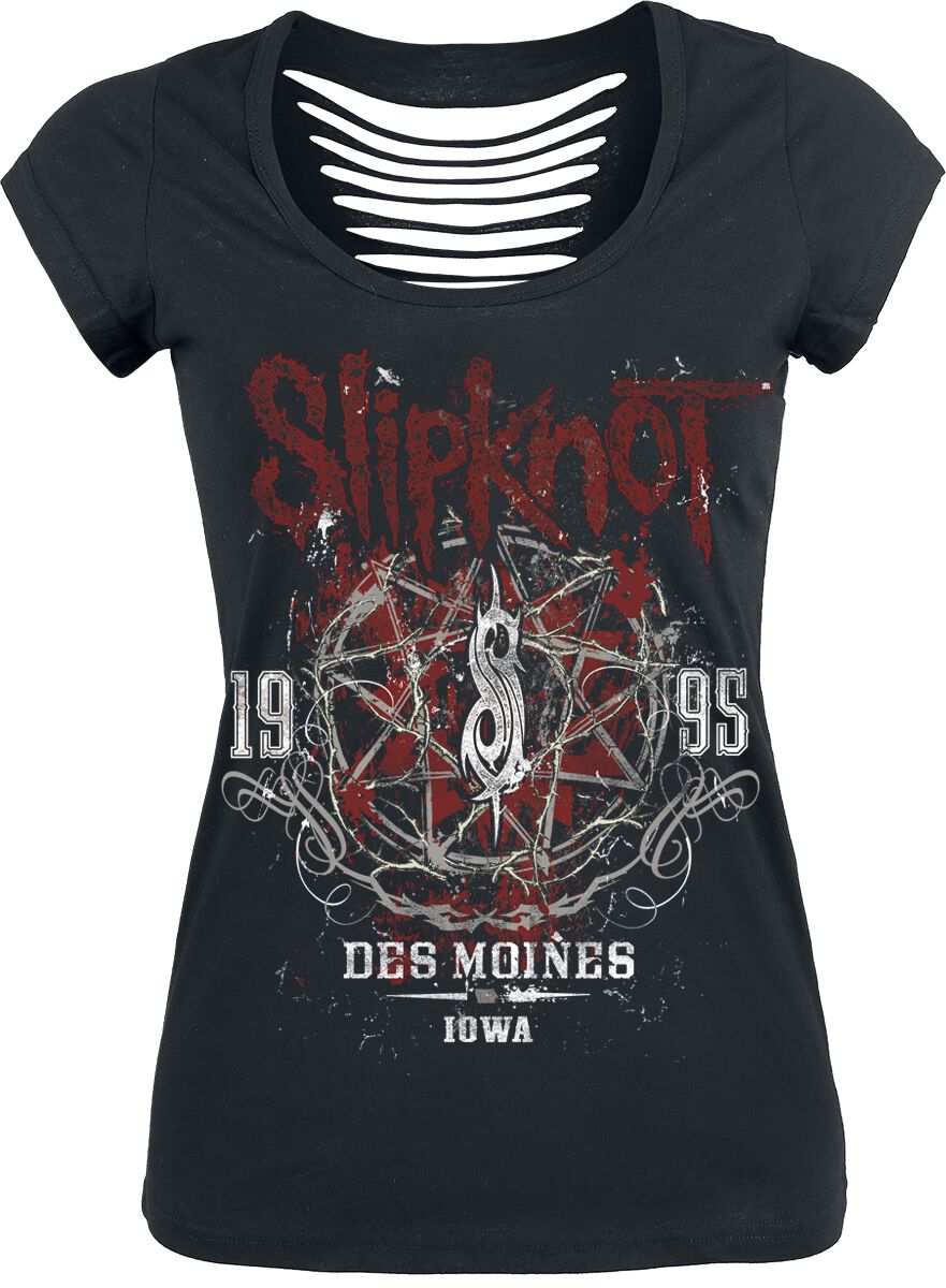 T-Shirt Manches courtes  de Slipknot - Iowa Star - S à XL - pour Femme - noir - Slipknot