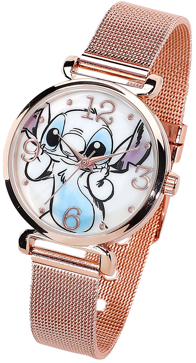 Montres bracelets Disney de Lilo & Stitch - Stitch - pour Unisexe - couleur or - Lilo & Stitch