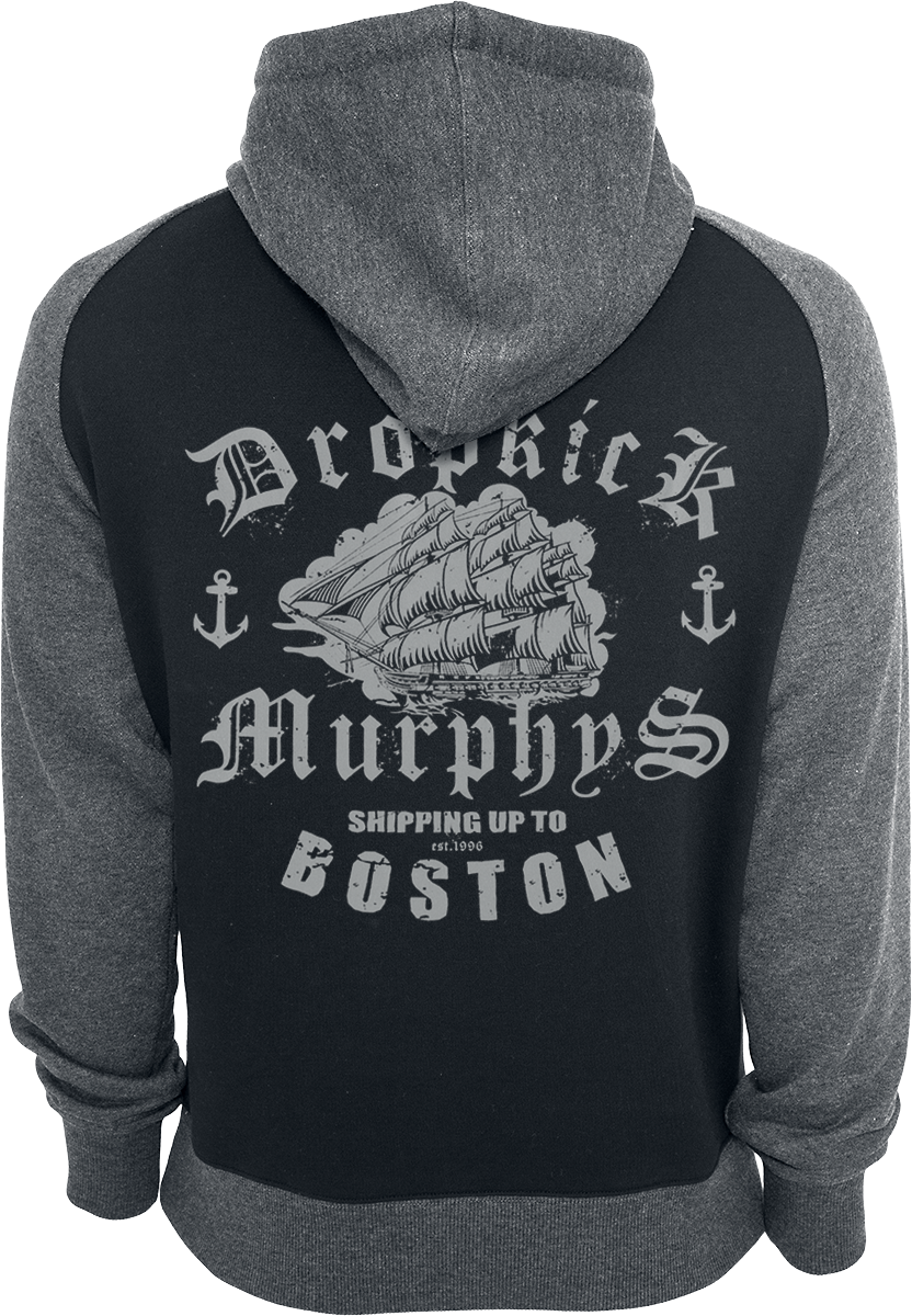 Sweat-shirt à capuche  de Dropkick Murphys - Shipping Up To Boston - S à XXL - pour Homme - noir/gris - Dropkick Murphys - View 2