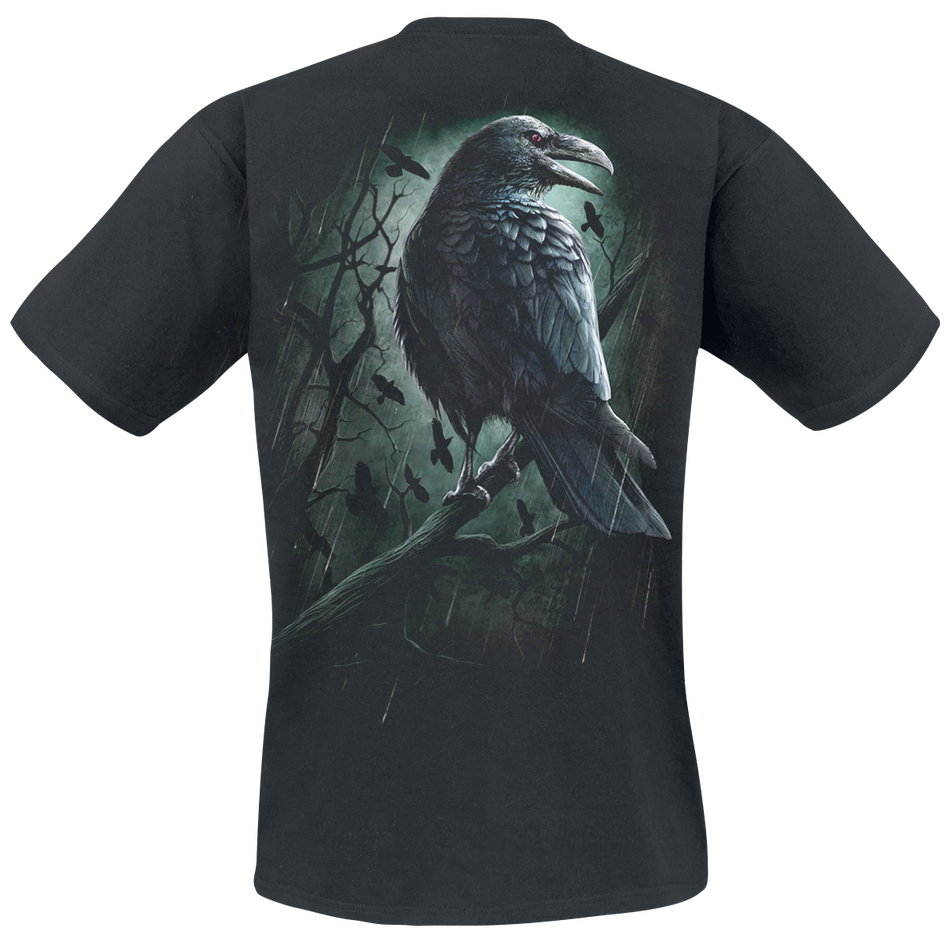 T-Shirt Manches courtes Gothic de Spiral - Shadow Raven - S à XL - pour Homme - noir - Spiral - View 2