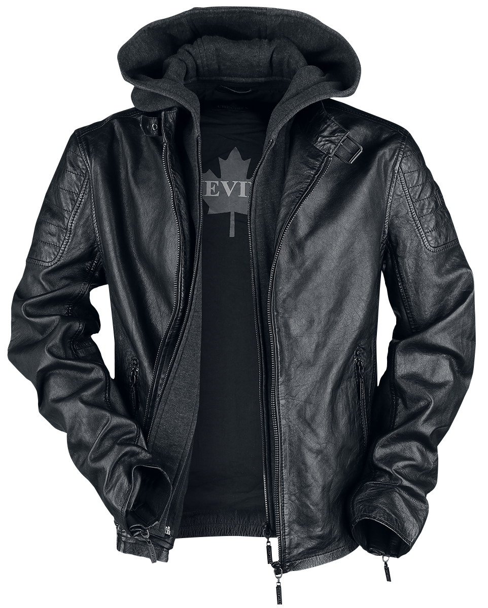 Veste en cuir  de Chevirex - Taro LEGV - S à 3XL - pour Homme - noir - Chevirex - View 2