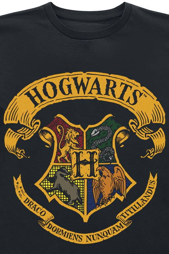 T-shirt  de Harry Potter - Enfants - Blason Poudlard - 104 à 164 - pour filles & garçonse - noir - Harry Potter - View 2