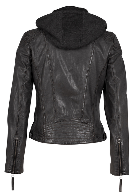 Veste en cuir  de Mauritius - Cacey LEGV - XS à 4XL - pour Femme - anthracite - Mauritius - View 2