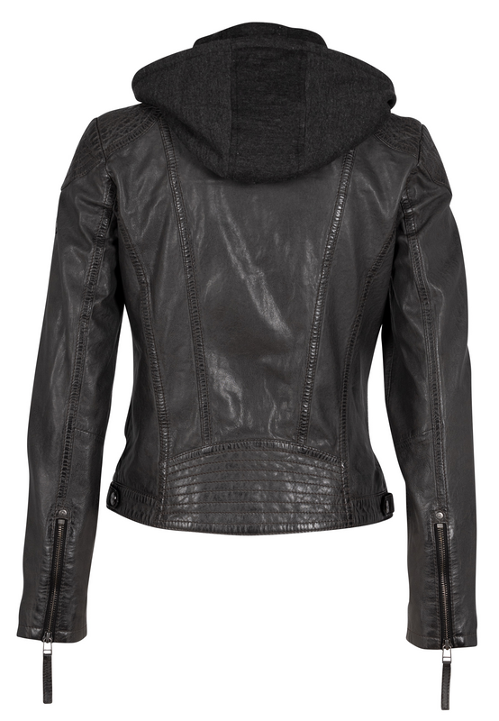 Veste en cuir  de Mauritius - Cacey LEGV - XS à 4XL - pour Femme - anthracite - Mauritius - View 2