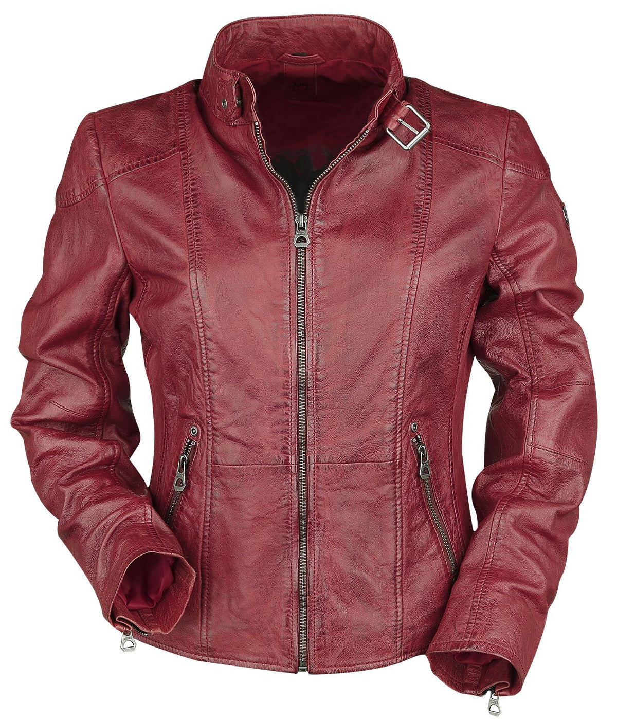 Veste en cuir  de Mauritius - Kina LEGV - XS à XXL - pour Femme - rouge - Mauritius