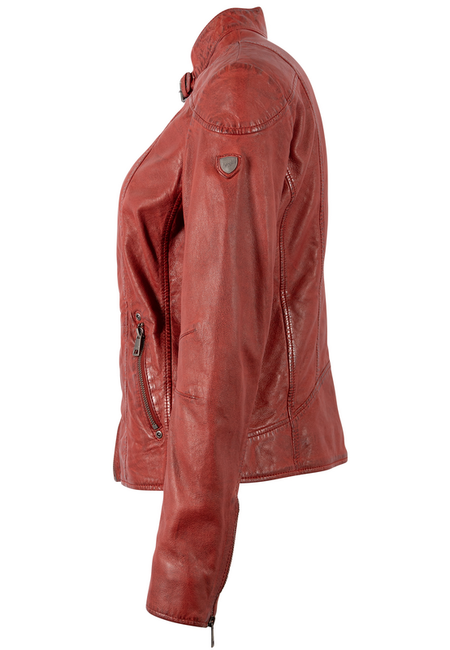 Veste en cuir  de Mauritius - Kina LEGV - XS à 5XL - pour Femme - rouge - Mauritius - View 2