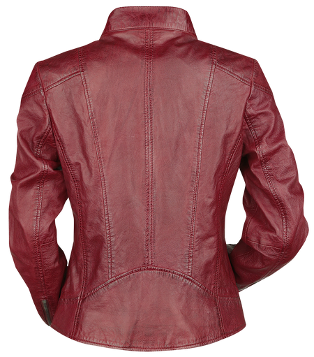Veste en cuir  de Mauritius - Kina LEGV - XS à XXL - pour Femme - rouge - Mauritius - View 2
