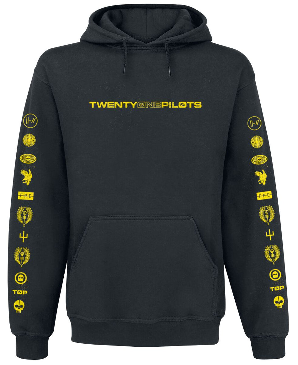 Sweat-shirt à capuche  de twenty one pilots - Logo Heavy - S à XXL - pour Homme - noir - twenty one pilots