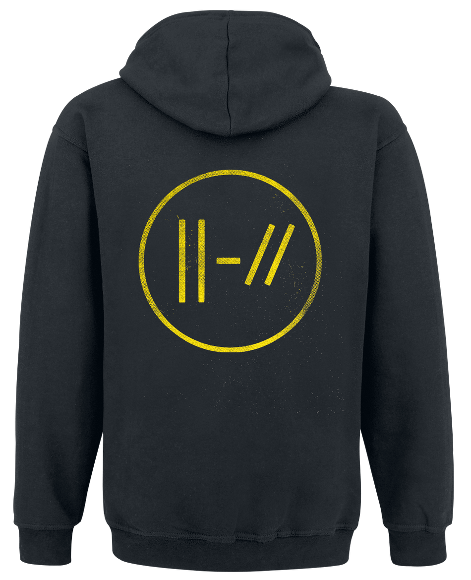 Sweat-shirt à capuche  de twenty one pilots - Logo Heavy - S à XXL - pour Homme - noir - twenty one pilots - View 2